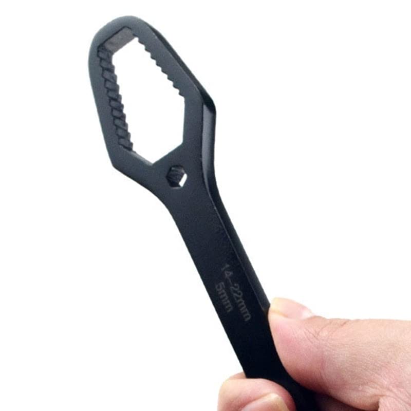 Llaves, llave inglesa ajustable, llave ajustable de doble extremo, multifuncional, llave universal de 8 mm, 22 mm, herramientas de reparación de llave universal de acero al cromo vanadio, llave de