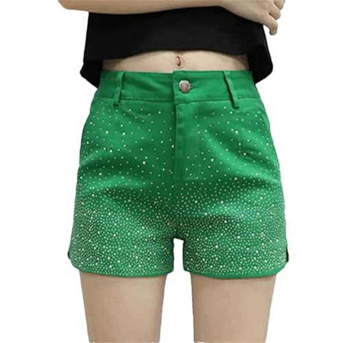 Short décontracté en jean taille haute pour sculpter la silhouette slim S