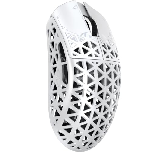 Image of ATTACK SHARK R5 Ultra Carbon Fiber Gaming Mouse Super Light 42g PAW3950MAX Sensor Nordic52840 8K Polling Rate Wireless /Wired Bluetooth 3 Modes 42000DPI 8K Wireless Support FPS Gaming Micro Switch with