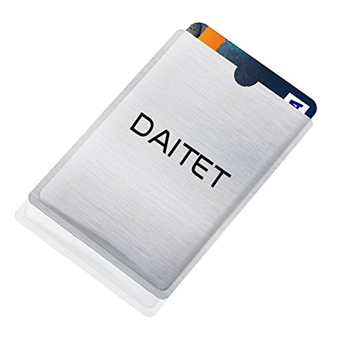 DAITET RFID Blocking Sleeves, Set of 10 Credit Card Holders & 2 Passport Protectors for Men & Women and Wallet Trifold Leather Bifold Wallet2