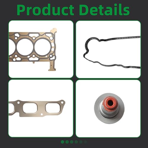 Image of Head Gasket Set, for Buick Envision /Lacrosse, 12647329 | for Cadillac ATS,for Chevrolet Colorado /Impala /Malibu,for GMC Acadia /Canyon,2.5L L4,Replace#12655276 12634693 12627072