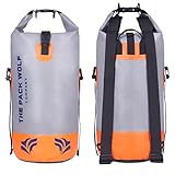 The Pack Wolf Company Dry Bag Wasserdichter Tasche Premium Rucksäcke, 20L, Verstellbare Schultergurte, Kanu, Kajak, Wassersport, Rucksack