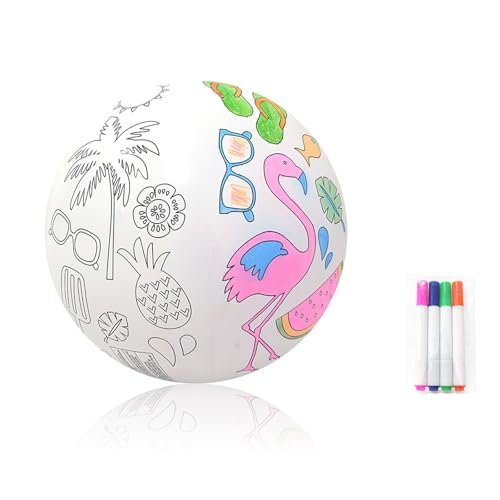 DIY Inflables Pelotas De Playa, Juguete De BalóN De Playa, Globos De Agua Inflables Claro, Para NiñOs Verano Adulto Al Aire Libre Piscina Playa