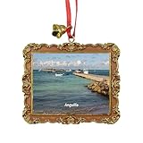 Anguila UK - Colgante colgante para árbol de Navidad, recuerdo de viaje, decoración de fiesta de Navidad