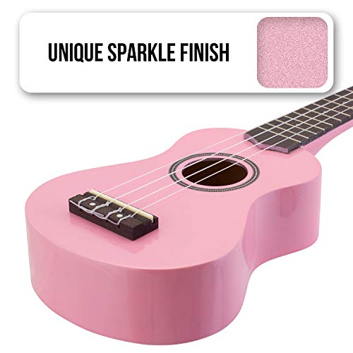 TIGER UKE7-PK Ukulélé Soprano pour Débutants avec Sac de Transport, Médiator en Feutre, Jeu de Cordes de Rechange Et… - Les Beatles, Paul McCartney, John Lennon, RIngo Starr, George Harrison TIGER UKE7-PK Ukulélé Soprano pour Débutants avec Sac de Transport, Médiator en Feutre, Jeu de Cordes de Rechange Et… – Image 3