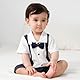 Gajaous Neugeborenes Baby Jungen Gentleman Strampler Overall Bodysuit
