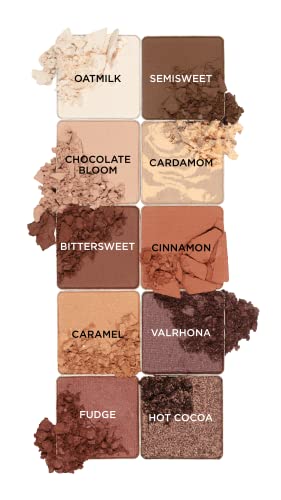 Pacifica Beauty, Cocoa Nudes Mineral Eyeshadow Palette, 10 Wearable Neutral Shades, Matte,Shimmer, Metallic, Eye Makeup, Longwearing And Blendable, Infused With Cocoa Butter, Vegan, Cruelty Free,Brown #TOP1