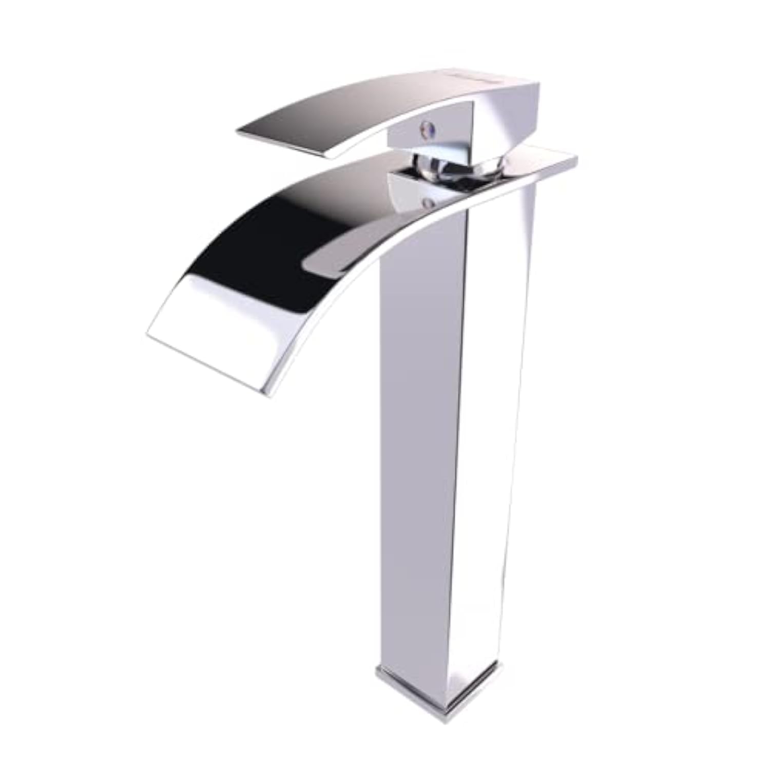 Rubinetto Bagno Lavabo Alto,Miscelatore Lavabo Bagno Moderno,Rubinetto Sottolavello Acqua Calda e Fredda,Viene Fornito con Tubo da 3/8" lungo 60 cm
