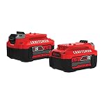 CRAFTSMAN V20 Lithium Ion Battery, 4.0-Amp Hour, 2 Pack (CMCB204-2)