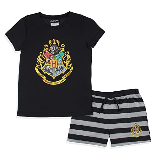 Harry Potter Girls' Wizarding World Hogwarts Crest Sleep Pajama Set Shorts2