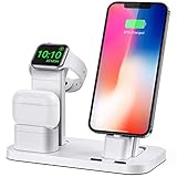BEACOO Stand for iwatch 5/6, Charging Stand Dock Station for AirPods pro Stand Charging Docks Holder, Support for iwatch 5/4/3/2/1 NightStand Mode and for iPhone Series 13/12/11/X/7/7plus/SE/5s