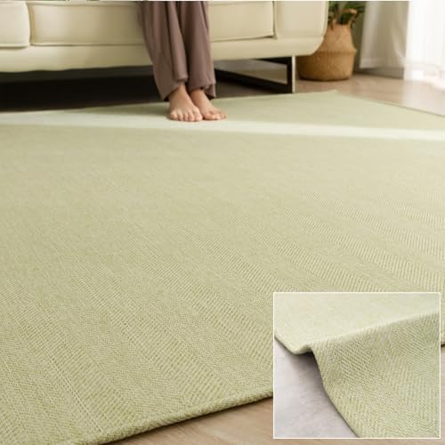 Sun Deco ���O �J�[�y�b�g3�� ���O�}�b�g �w�����{�[���� ������� ����~�� �􂦂� �t �� �I�[���V�[�Y�����K ���r���O�}�b�g �k�� ���ی� �z�b�g�J�[�y�b�g�Ή� ���n 135x185cm �O���[��