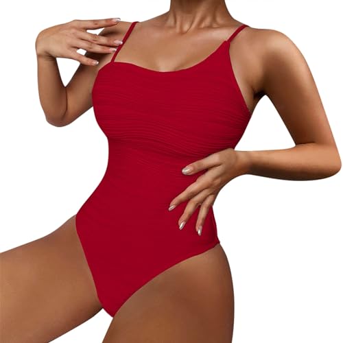 Maillot de bain slim ventre plat avec tissu texturé extensible et maintien optimal pour femmes