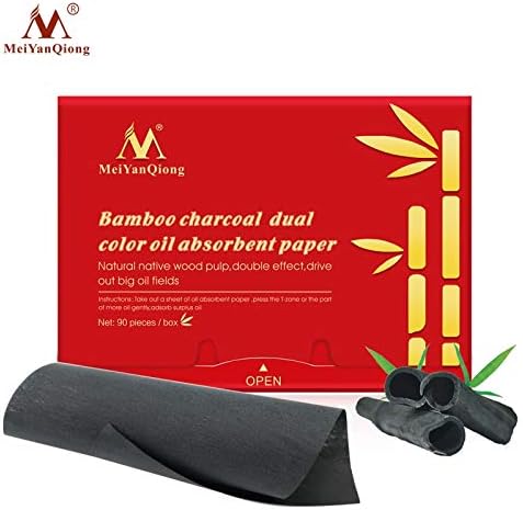 Bamboo Charcoal Dual Color Oil Absorbent Paper Face Cleanser Deep Black Head Remover Acne Treatment Beauty Oil Absorbing Sheets