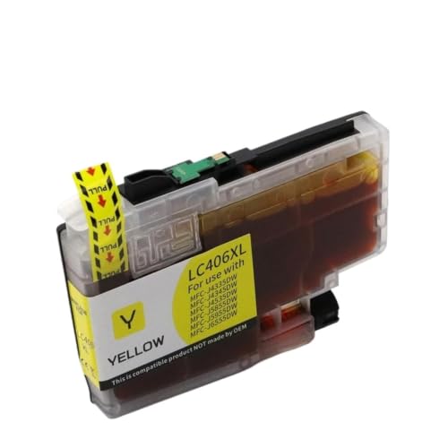 Cartouche LC406XL Yellow haute capacité pour imprimante Brother