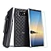 Samsung Galaxy Note 8 Case, Note 8 Belt Clip Case, Cellularvilla Slide In Rugged Slim Shell Case Built in Kickstand with Rotating Holster Belt Clip Protective Cover for Galaxy Note 8 (2017) (Black)