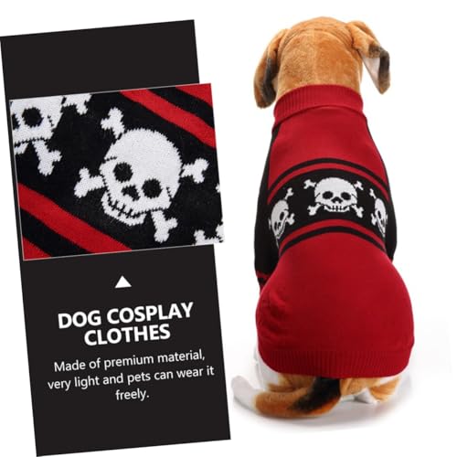 Disfraz Halloween para perro Yardwe XL calavera miniatura 3
