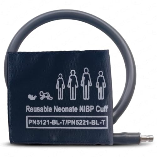 Image of OTICA Patient Monitor Reusable NIBP Arm Cuff - Size (Neonate 6-11cm) | Reusable NIBP Cuff Bp Monitor Cuff for Multipara Patient Monitor (Not For Home BP Monitor)