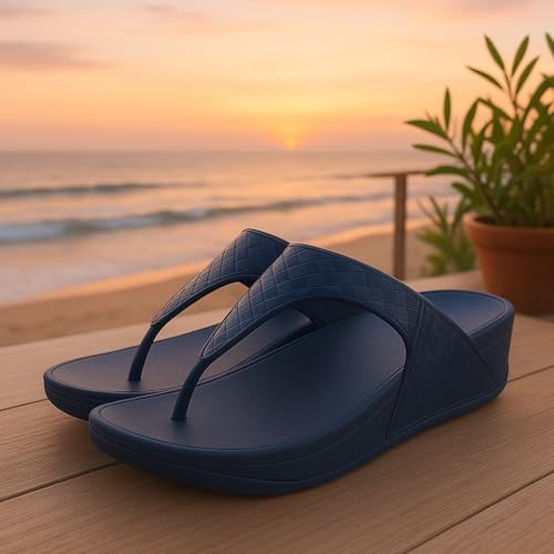 Image of ORTHO JOY EVA Slipper For Women || Waterproof & Everyday Flip Flops for Ladies || Slippers with Cushion Foot Bed || Anti-slip sole || Sweat free
