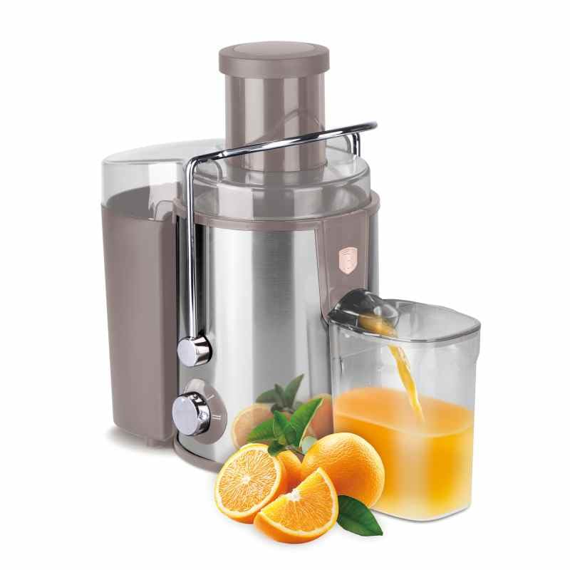 Berlinger Haus Odšťavňovač 500 W Tortora - Spremiagrumi per succhi di frutta freschi, potente, compatto, ideale per cucina, vita sana, facile pulizia, design tortora