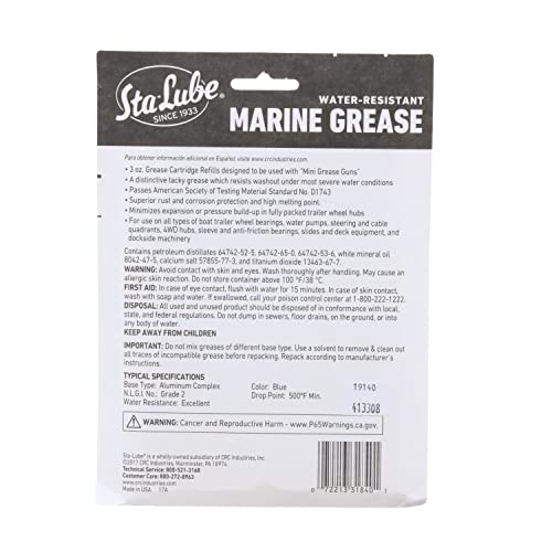 image for Sta-Lube Marine Boat Trailer And 4X4 Wheel Bearing Grease Sl3184 – [
