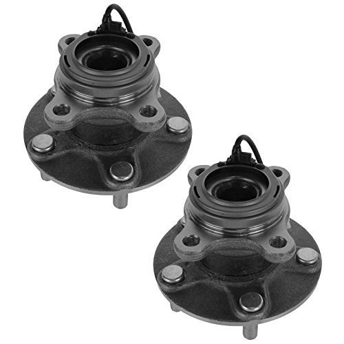 Image of TRQ Rear Left and Right Wheel Bearing and Hub Assembly Set 2 Piece Compatible with 2007 Suzuki SX4 2008-2010 SX4 All Wheel Drive 2011-2013 SX4 Crossover
