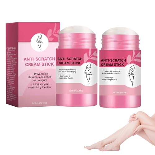 KUIRUNRX® Palo Antirozaduras, Bálsamo Antirozaduras en Barra, 2 PCS Crema Para Muslos Antifricción, Previene Eficazmente Rozaduras y Ampollas, para Muslos, Hombros y Pies