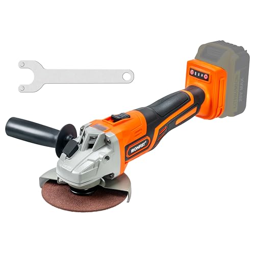 IRONFIST Cordless Angle Grinder, 20V Brushless Electric Grinding Wheels, Lithium Cutter Utility Power Tool 125mm M14 Angle Grinder Compatible with DEWALT 20V MAX Batteries (NO BATTERY)