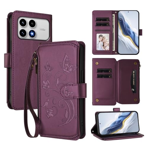 �X�}�z�P�[�X �Ή��@�� for Xiaomi Poco F8 Pro 5G,�Ή��@�� for Redmi K90 5G �������[�h�y5�J�[�h�z���_�[�z�y�t�@�X�i�[�E�H���b�g�z�y�}�O�l�b�g�N���X�v�z�t���b�v�X�^���h �X�}�z�P�[�X Violet