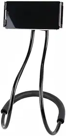 Suporte Articulado Flexível para Celular, Suporte de Pescoço Universal 360 Graus, Mãos Livres, Preto.