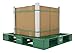 Vestil PLP2-4840-GREEN High Density Polyethylene Pallet 39-1/2 In. x 47-3/8 In. x 6 In. 8000 Lb. Capacity Green