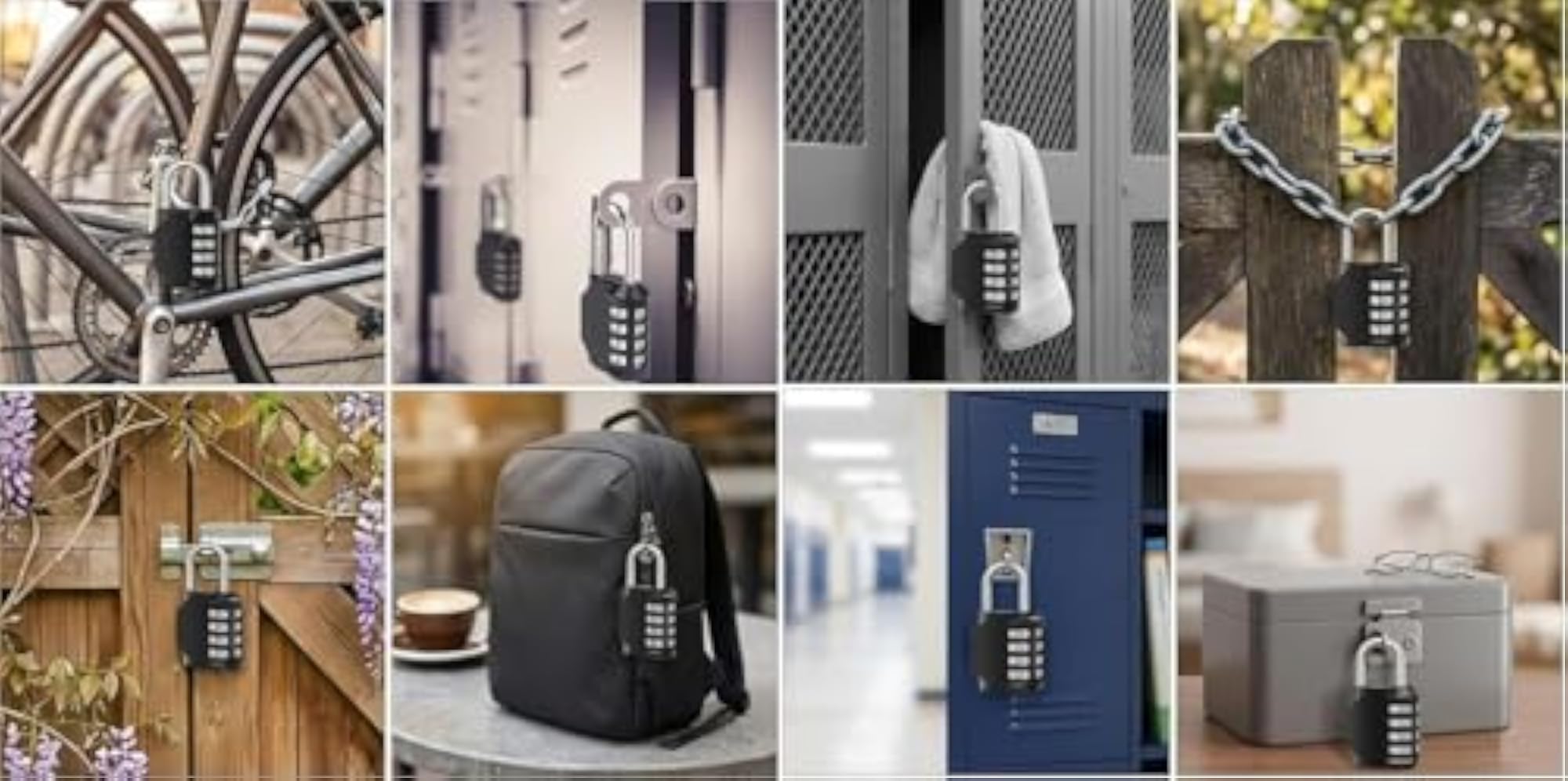 Mini Resettable 4 Digit Combination Lock for Travel