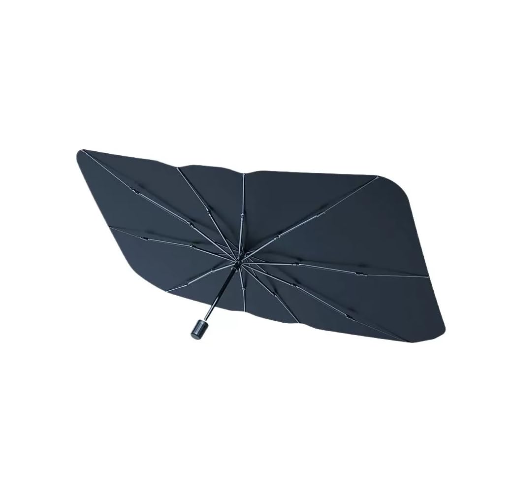 Parasol de Coche Delantero Paraguas Plegable para la Mayoría de los Coches (135 x 75 cm)