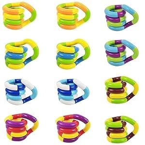 12 Pcs Fidget Toys Adults Tangle Fidget Toy Stress Relief Toys