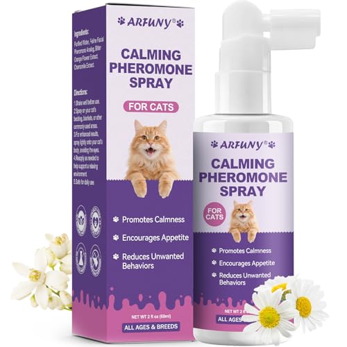 Cat Calming Pheromone Spray - Cat Calming Spray - Reduce Scratching, Fighting, Peeing, Marking - Cat...
