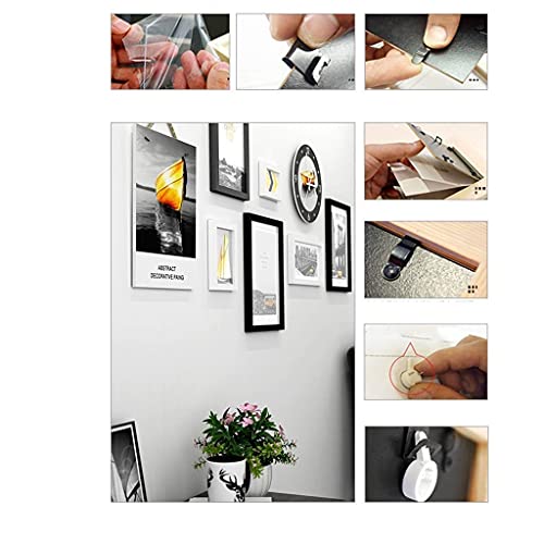 LLC- SUDA Wanddeko Metall, Foto Wandbild Rahmen Collage Galerie Wandrahmen Fotorahmen Collage Bilderrahmen für Wand… – Bild 5