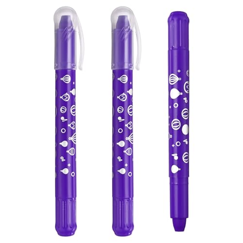 PATIKIL Crayón De Acuarela En Gel, 3 Piezas Crayones Retorcederos Lavables Para Colorear Dibujar Pintar, Morado