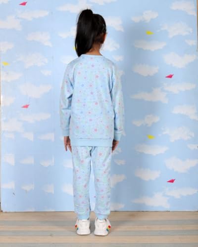 Image of The Mom Store Kids Sweatshirt With Joggers Set| Cotton With French Terry | Cute Prints | Warm | For Boys & Girls | Trendy Winter Sets For Kids | Hoodie And Sweatpant Set