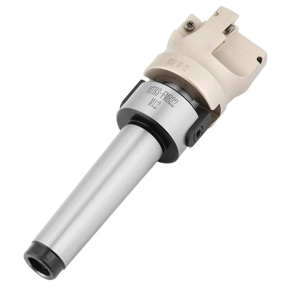 MT3-FMB22-M12 Schaft 400R 50-22 Planfräser CNC Fräser mit 10 STK. APMT1604 Einsätzen, hohe Schlagfestigkeit und Härte für anspruchsvolle Fräsarbeiten