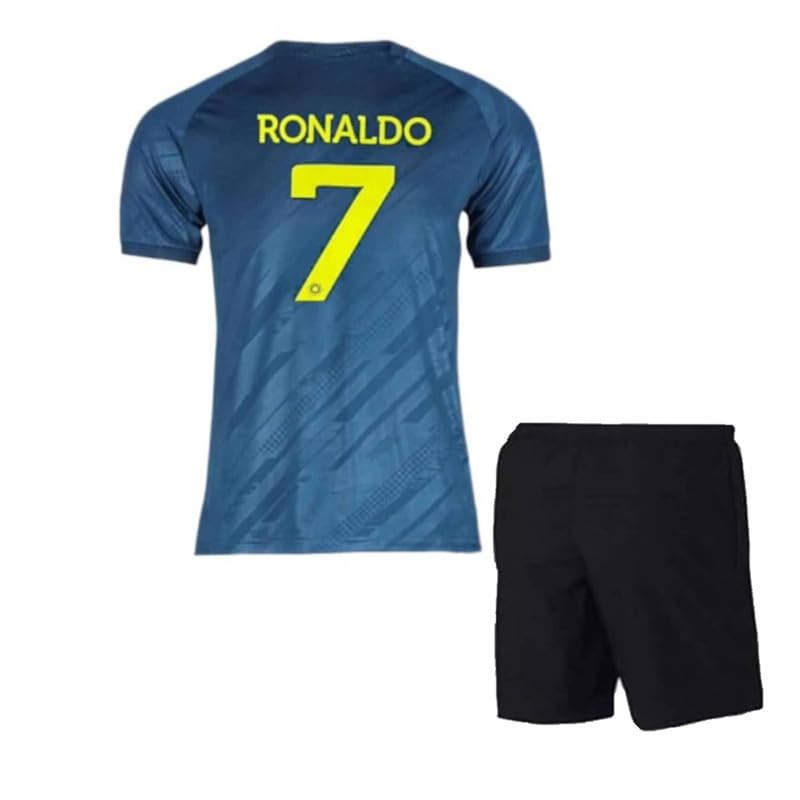 Image of Ronaldo 7 Jersey with Shorts for (Kids,Boys & Men)