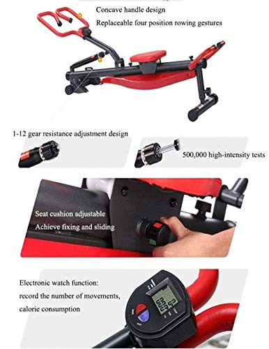 Image of Fitness Equipment Multifunctional Sports and Fitness Equipment Domestic 12 Gear Hydraulic Rowing Machine