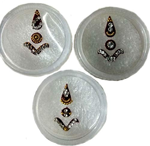 VAMA Fashions Bridal Tilak Bindis for Ladies Dulhan Bindi Sticker for Women (Bindis for Bridal)-image-23