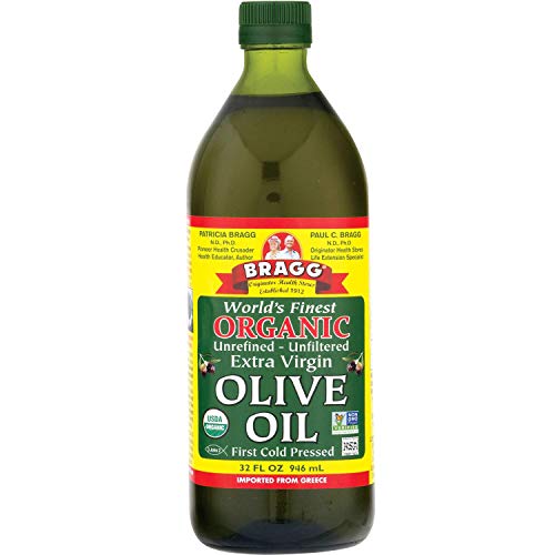 Bragg Liquid Aminos All Purpose Seasoning 32Oz And Organic Extra Virgin Olive Oil 32Oz Bundle #TOP2