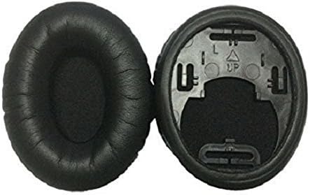 Replacement Oval Ear Pads Pad Cushion for JVC HA-NC250 HA-NC260 NC100 Noise Cancelling Headphones (100% Protein Leather)