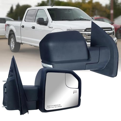Replacement Passenger Right Side Door Mirror Textured Back Cover Power and Heated with Siginal Light...