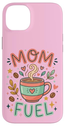 Mom Fuel Cute Coffee Lover Mom Life Floral �X�}�z�P�[�X iPhone 14 Plus �p