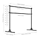 SELEWARE 5 FT Height Adjustable Ballet Barre Freestanding Ballet Bar Heavy Duty Dance Bar Support Barre Movements Body Stretch Pull-ups, Sturdy Construction and Anti-Slip, Supports 350 lbs