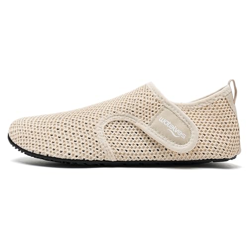Image of WateLves Water Shoes for Women Men Swim Beach Aqua Socks Quick Dry Barefoot House Slippers Travel Shoes with Adjustable Magic Tape for Pool Diving Boating Yoga Surf
