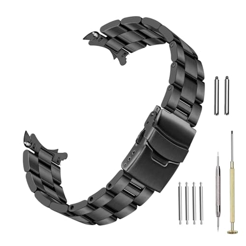 Bracelet de montre acier inoxydable 20mm 22mm extrémités courbes Kai Tian solide