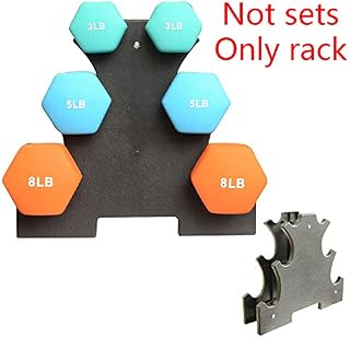 IMFUN Dumbbell Rack, Compact Dumbbell Bracket Free Weight Stand for Home Gym Black